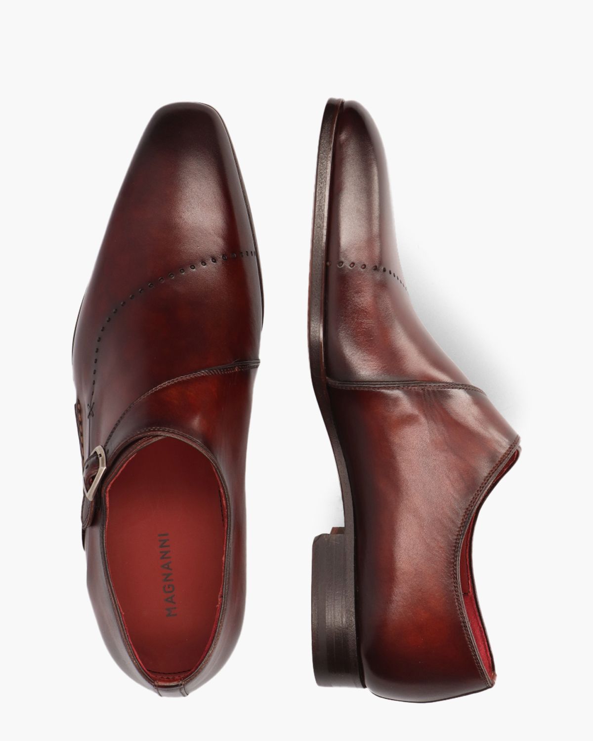 23121 Bruin Heren Gespschoenen