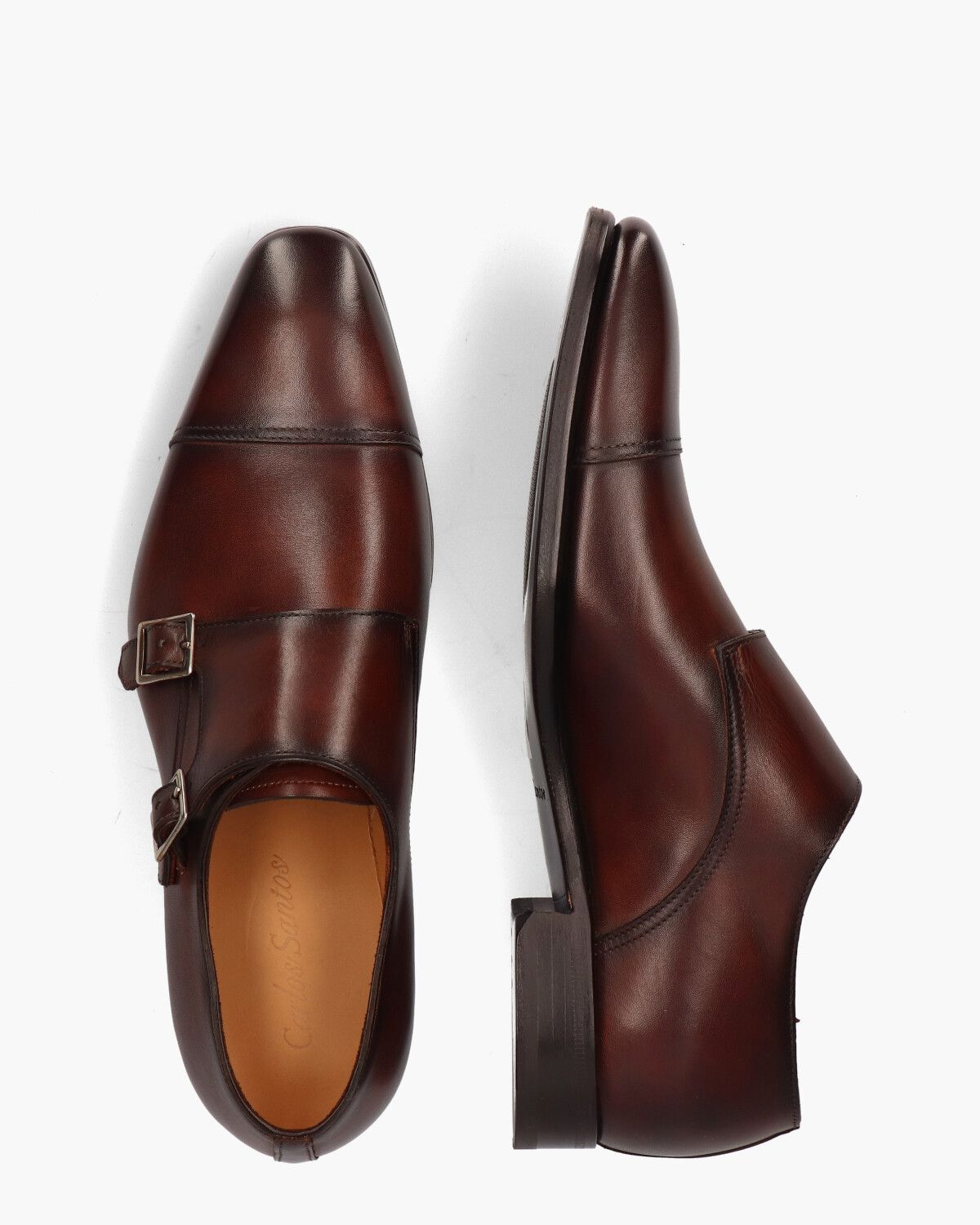 9350 Bruin Heren Gespschoenen