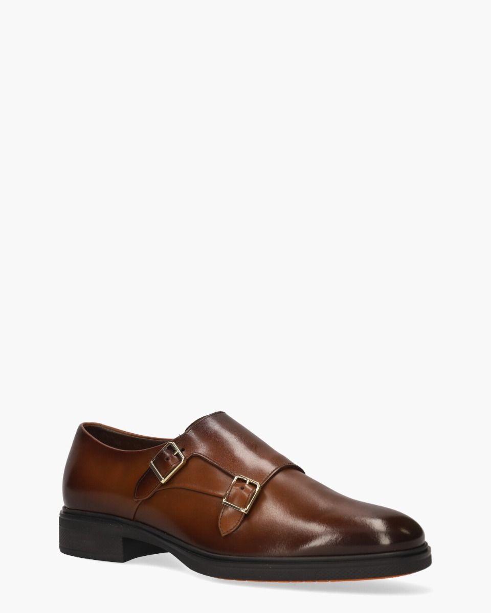 18949 Cognac Heren Gespschoenen