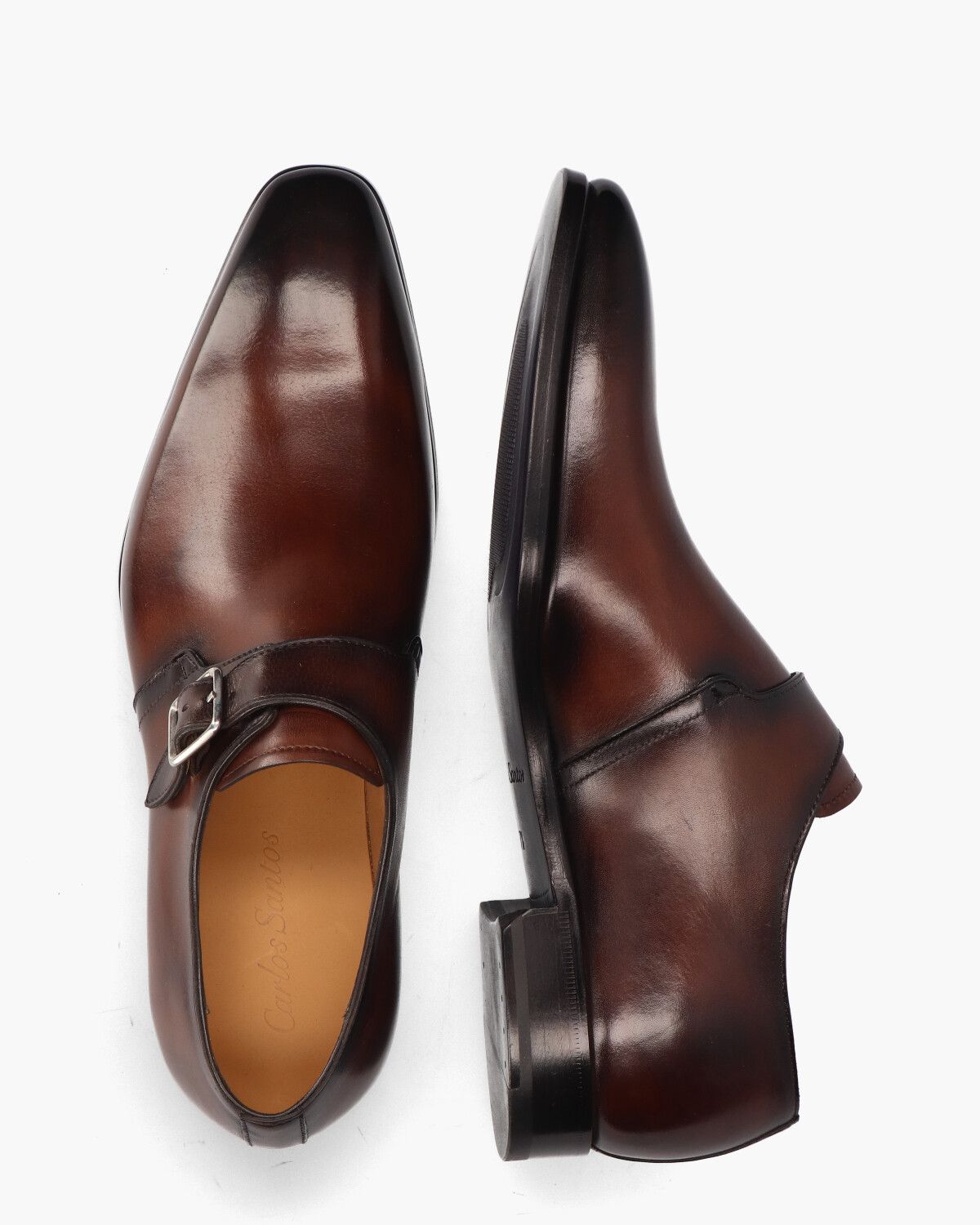 9077 Bruin Heren Gespschoenen