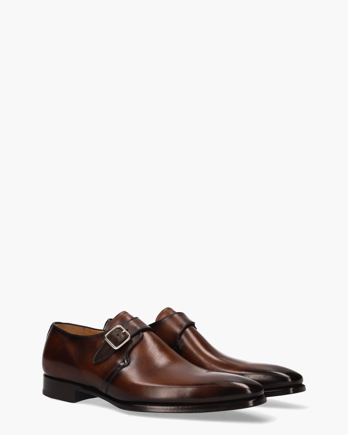 9077 Bruin Heren Gespschoenen