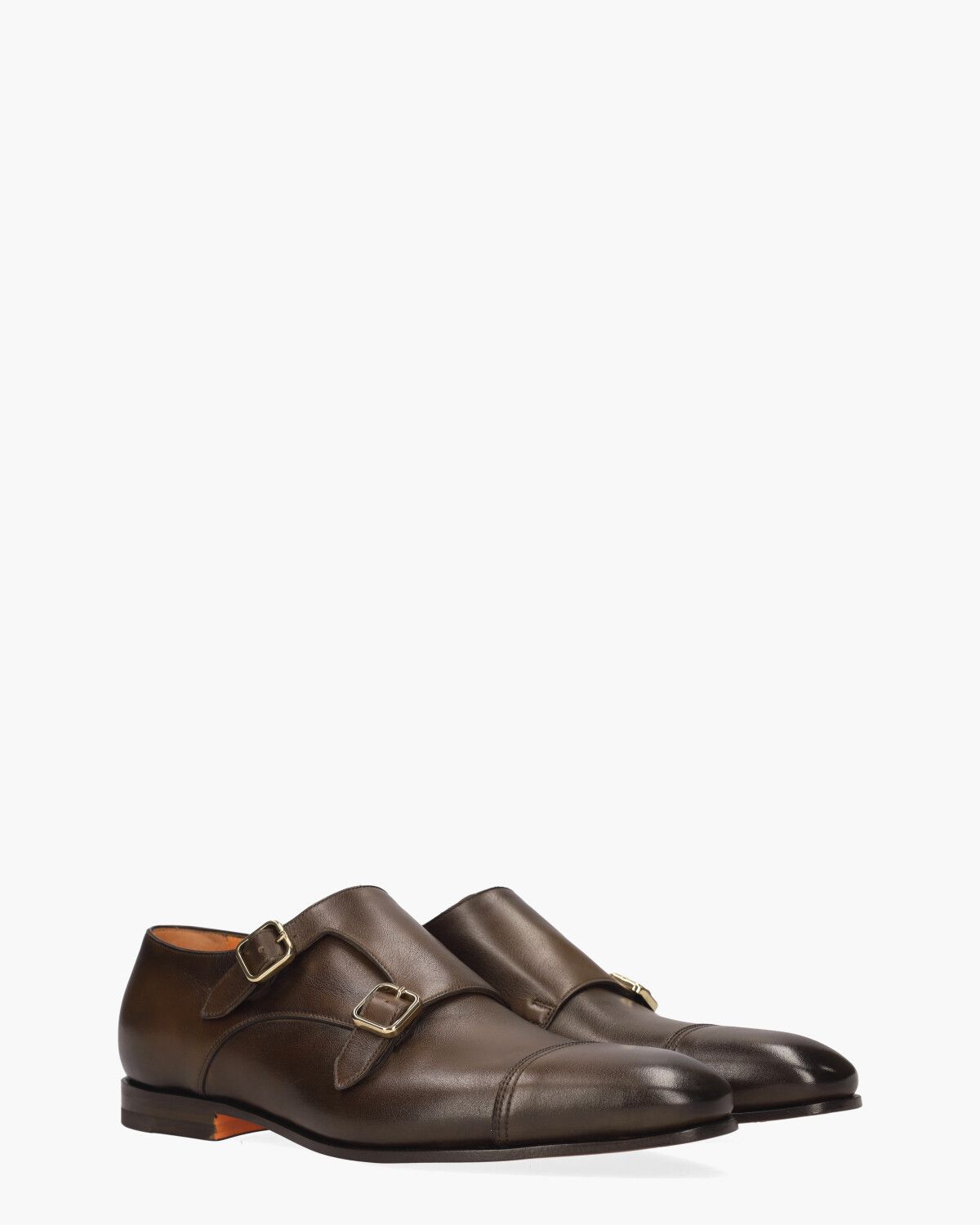17805 Donkerbruin Heren Gespschoenen