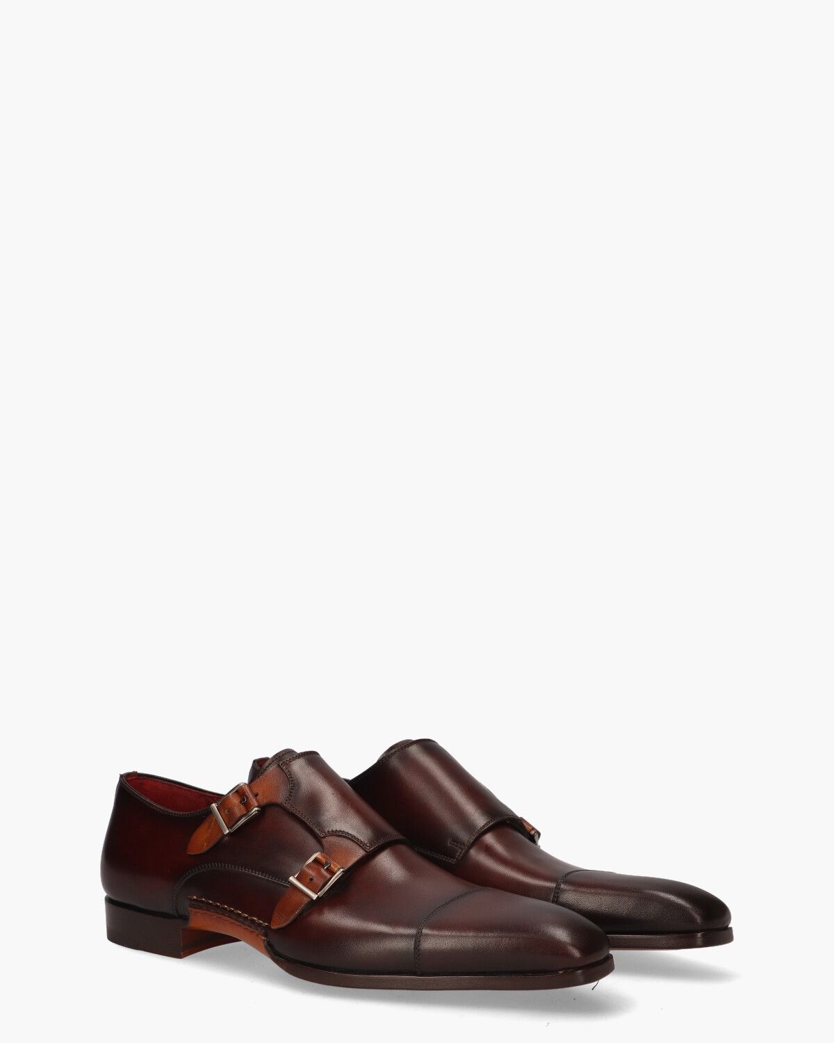 23874 Bruin Heren Gespschoenen