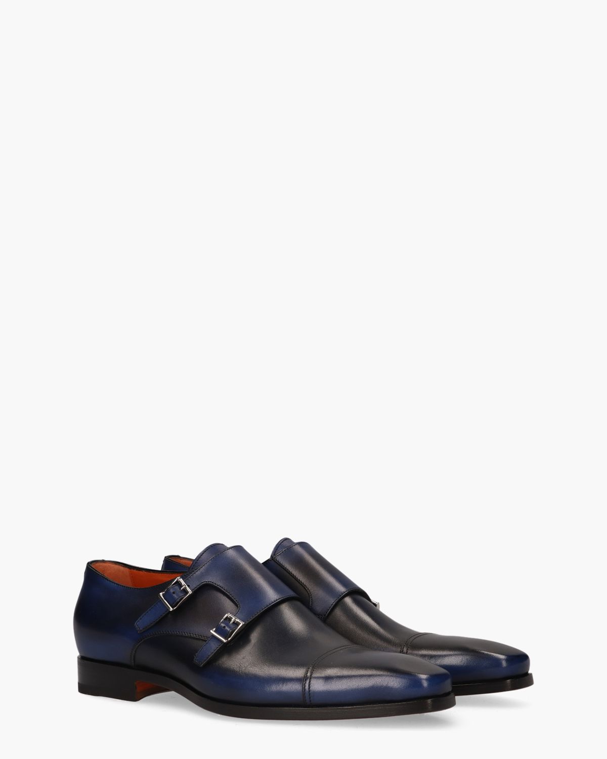 10053 Blauw Heren Gespschoenen