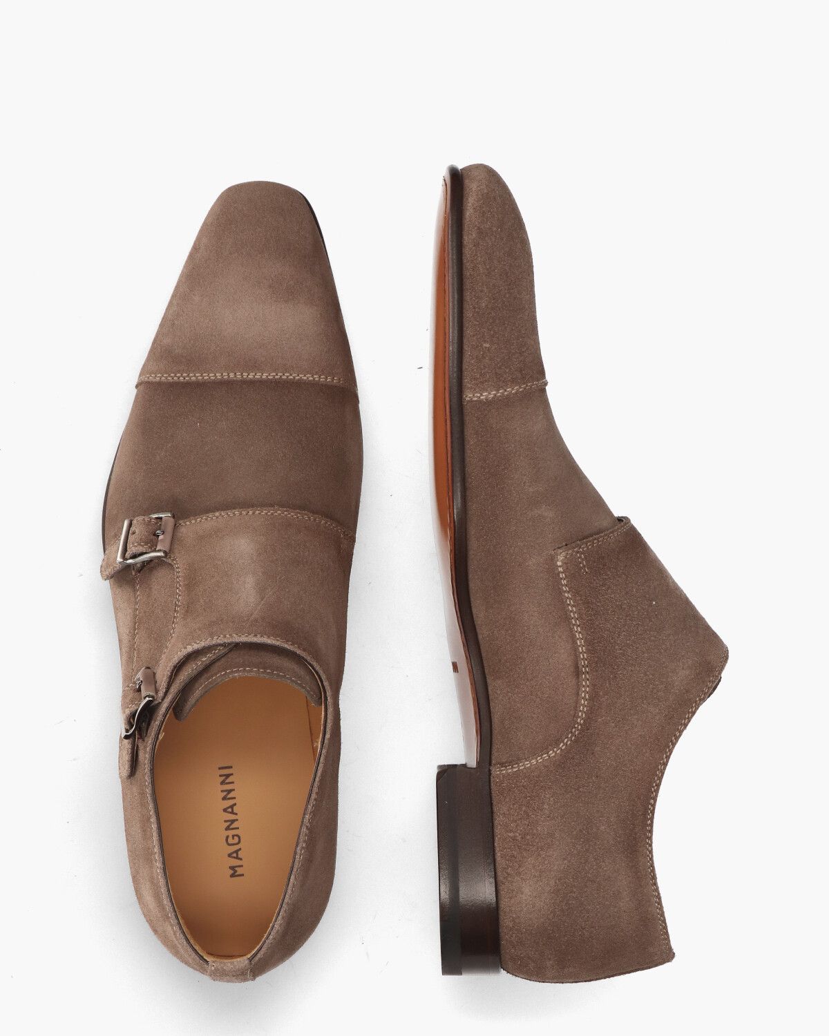 15330 Bruin Heren Gespschoenen