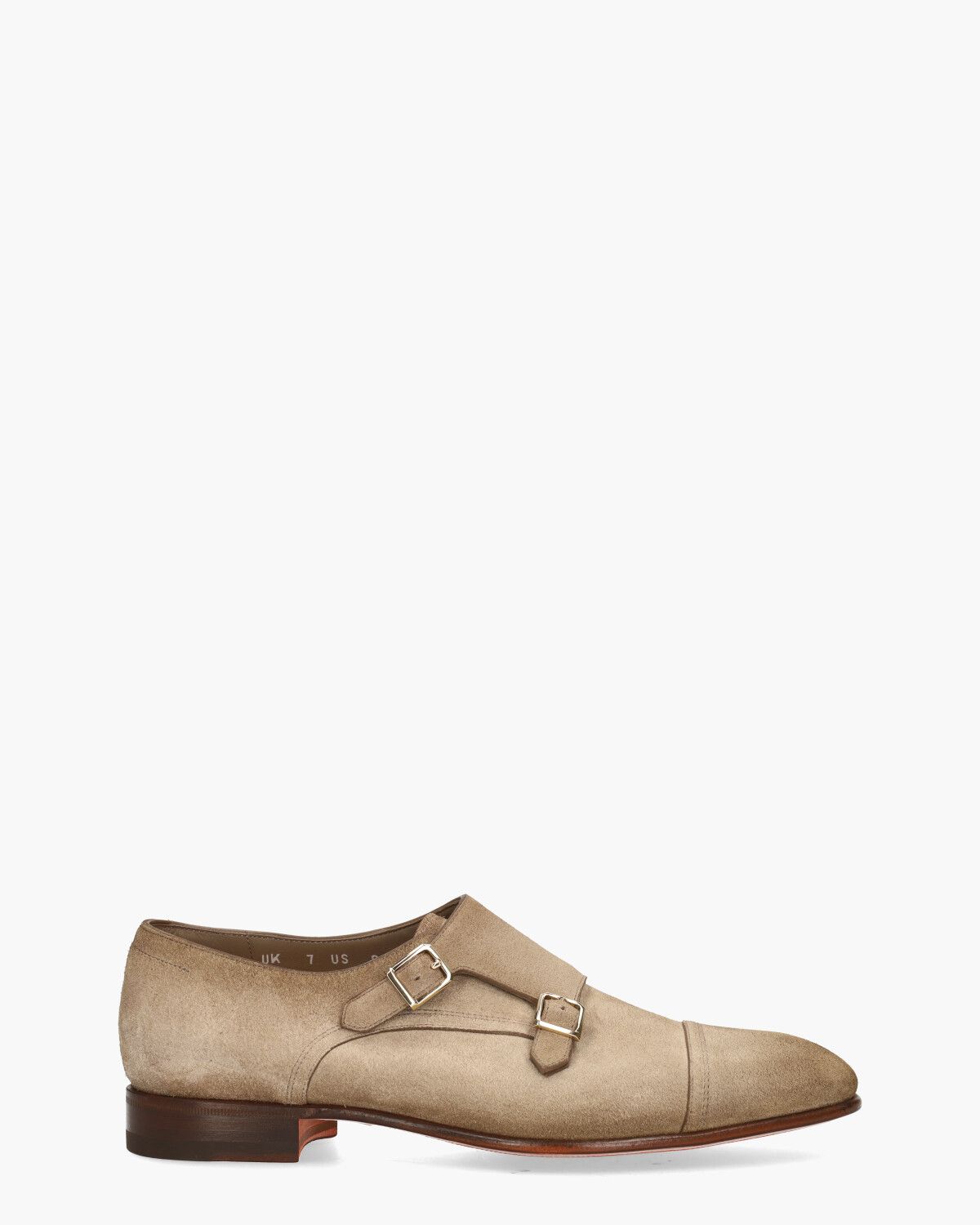 19027 Beige Heren Gespschoenen