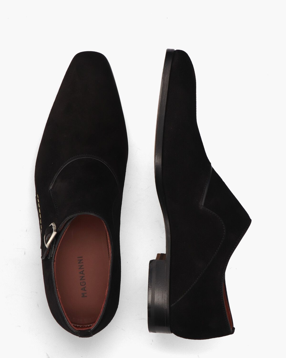 23872 Zwart Heren Gespschoenen