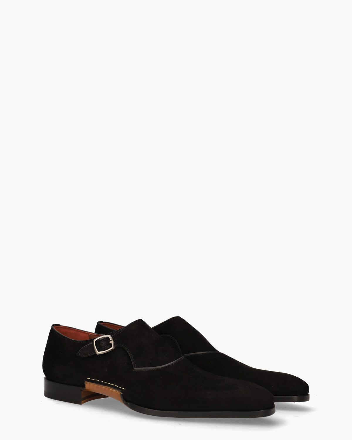 23872 Zwart Heren Gespschoenen