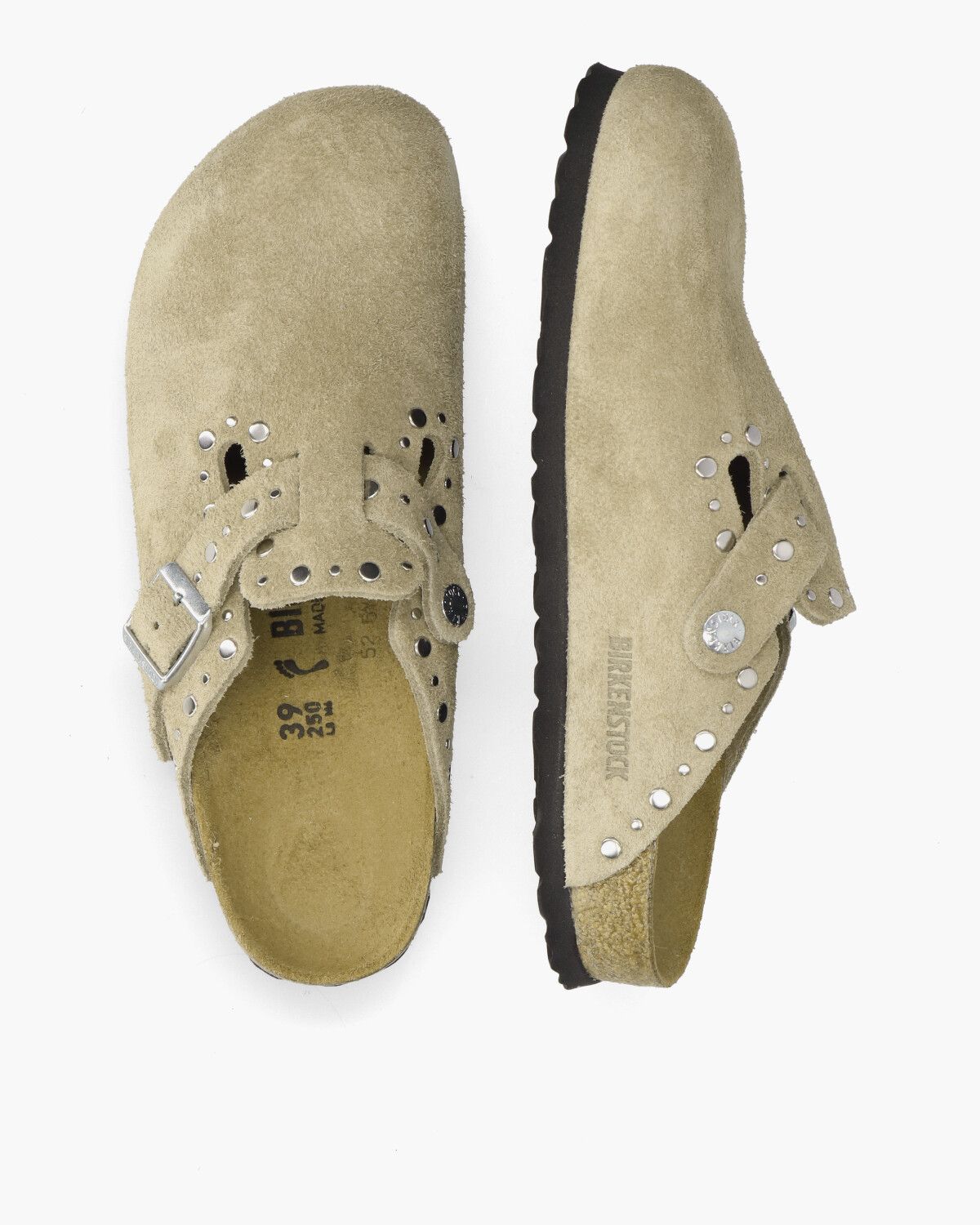 Boston Rivets Beige Damesslippers
