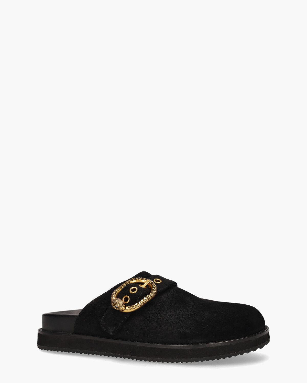 Mayfair Flat Mule Zwart Damesslippers