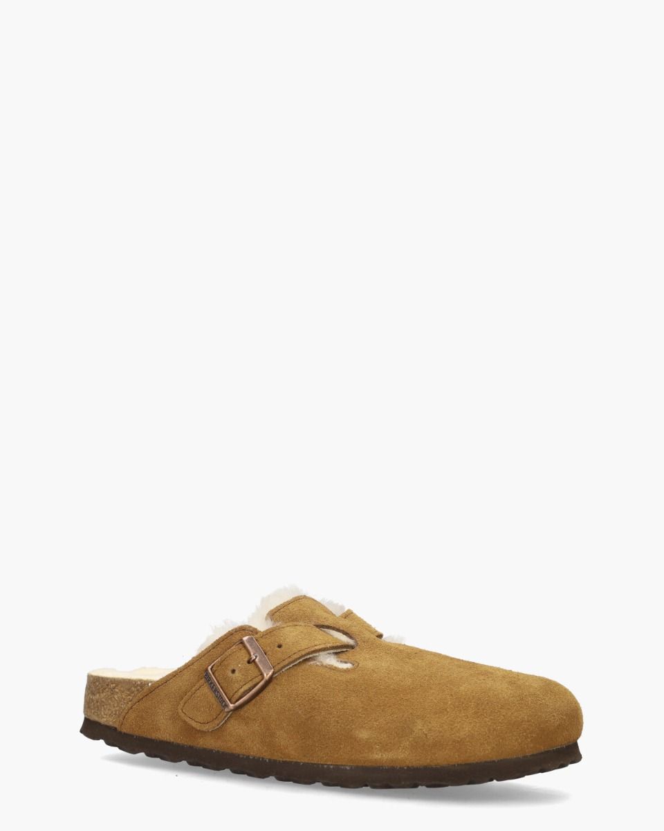 Boston Shearling Cognac Damesslippers