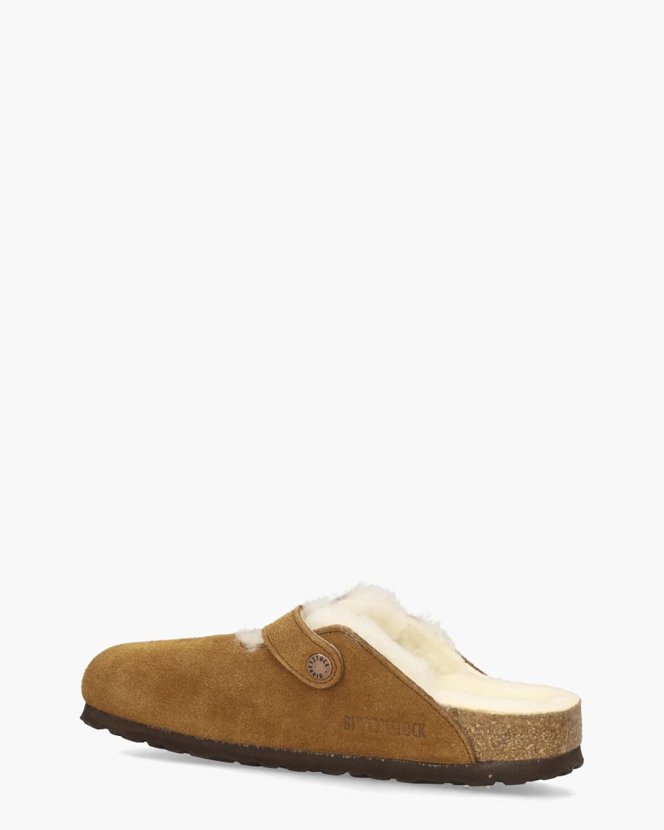 Boston Shearling Cognac Damesslippers