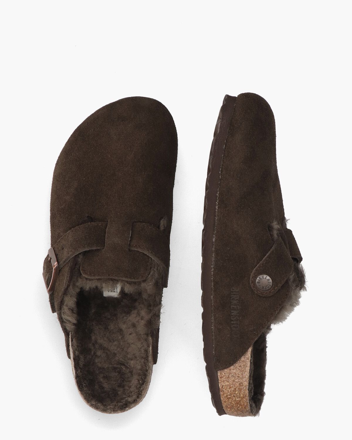 Boston Shearling Donkerbruin Damesslippers
