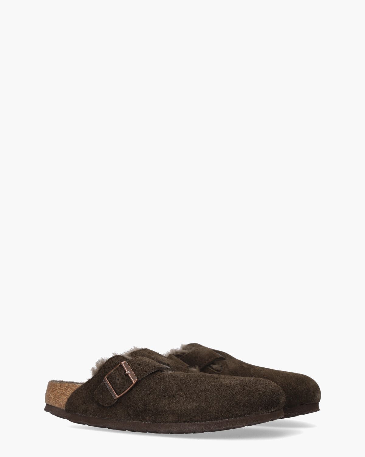 Boston Shearling Donkerbruin Damesslippers
