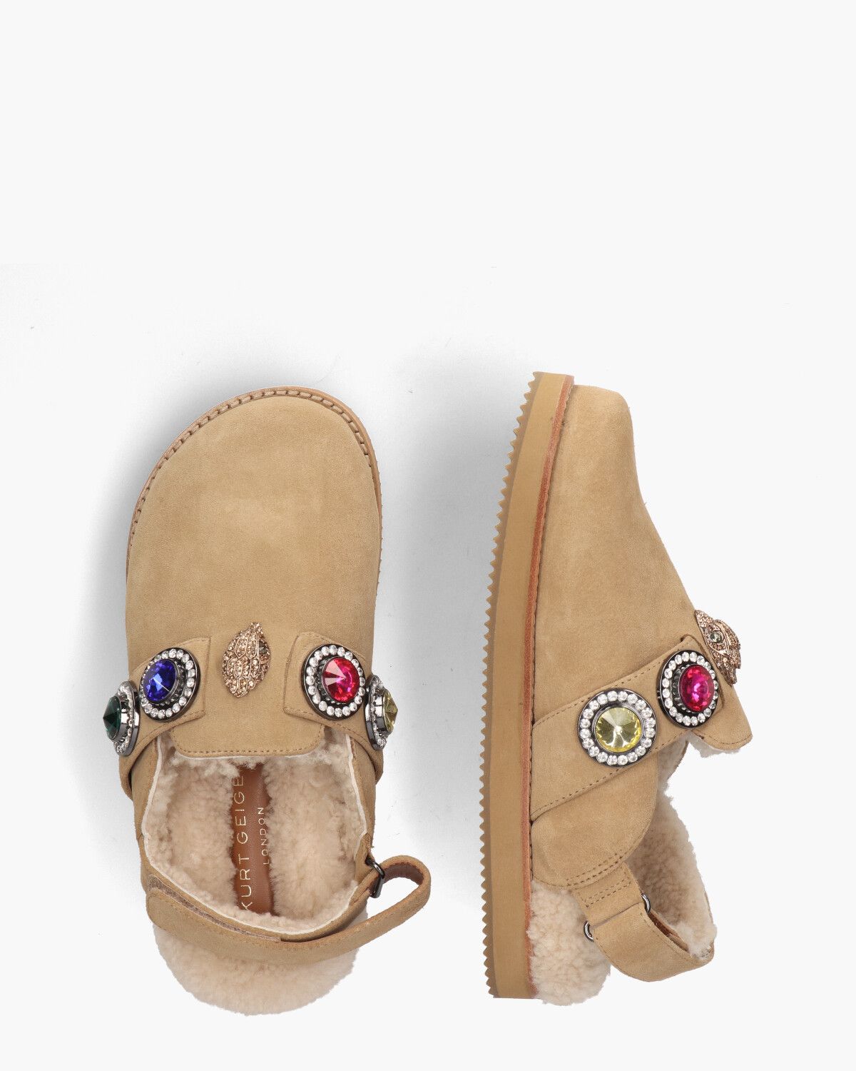 Octavia Slingback Mule Beige Damesslippers