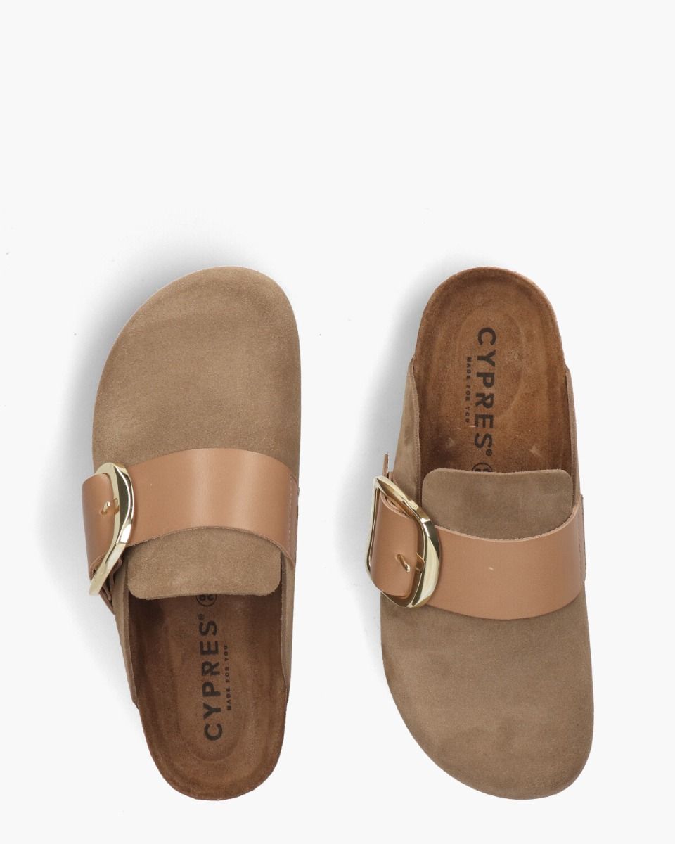 Timna Taupe Damesslippers