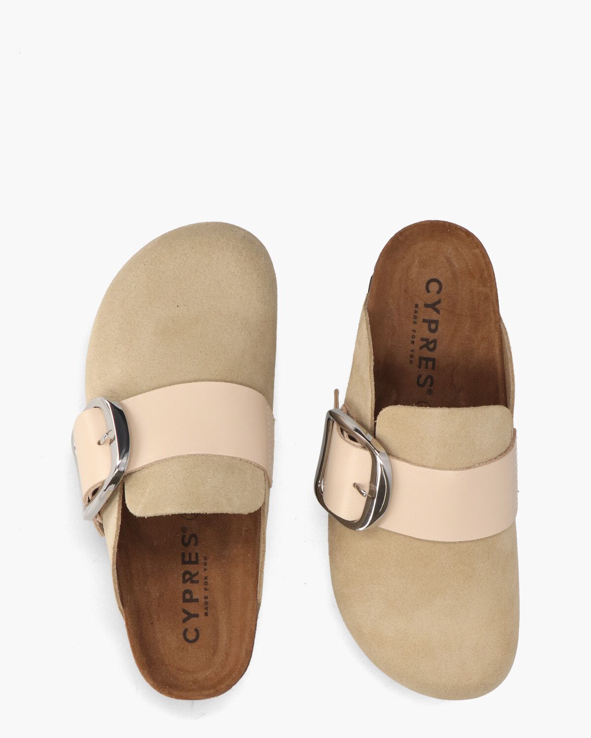 Timna Lichtbeige Damesslippers