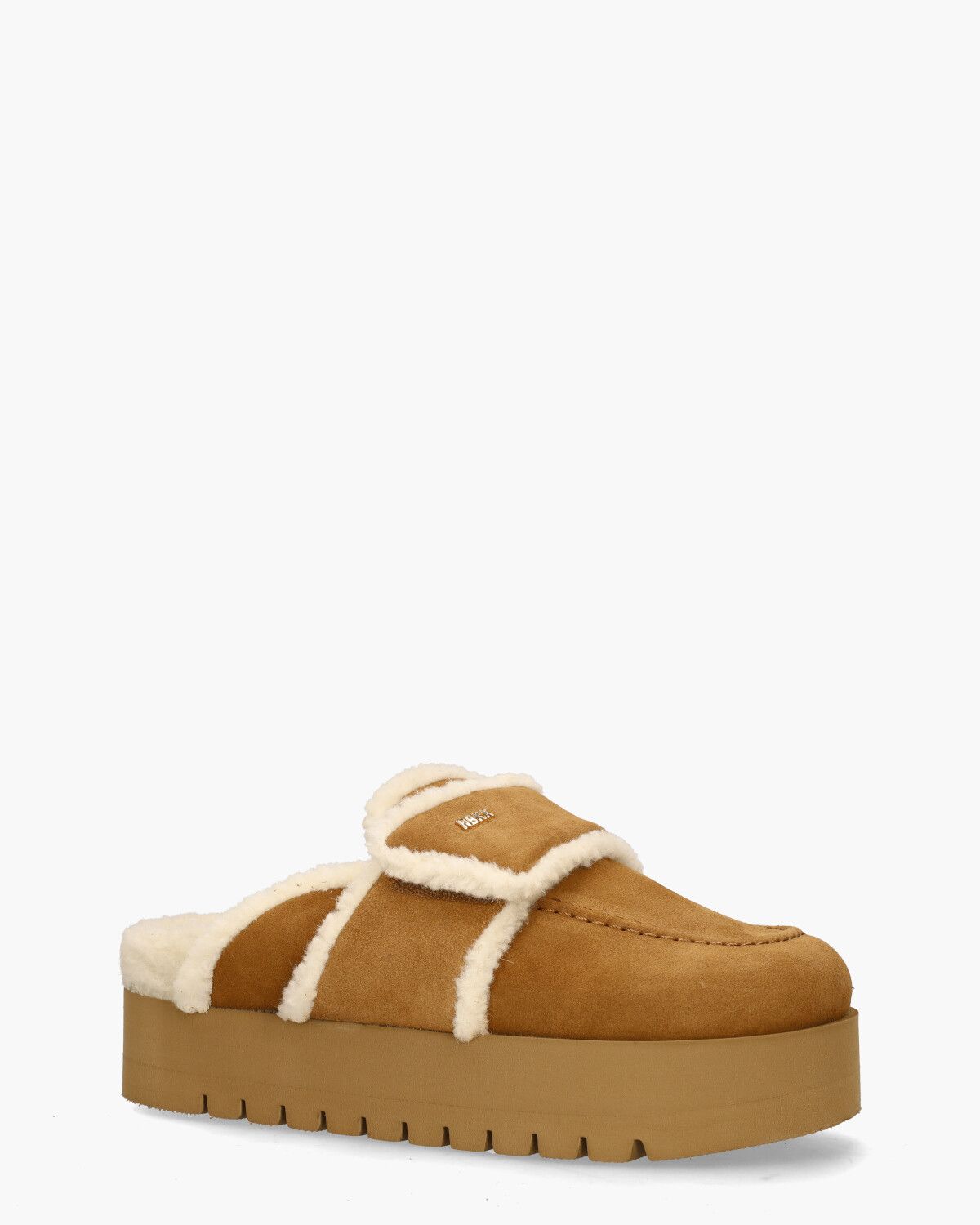 Teddy Chunky Fur Cognac Damesslippers