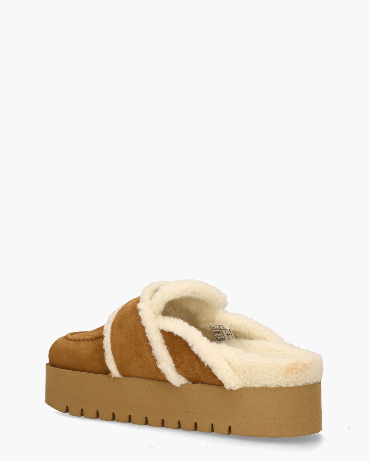Teddy Chunky Fur Cognac Damesslippers