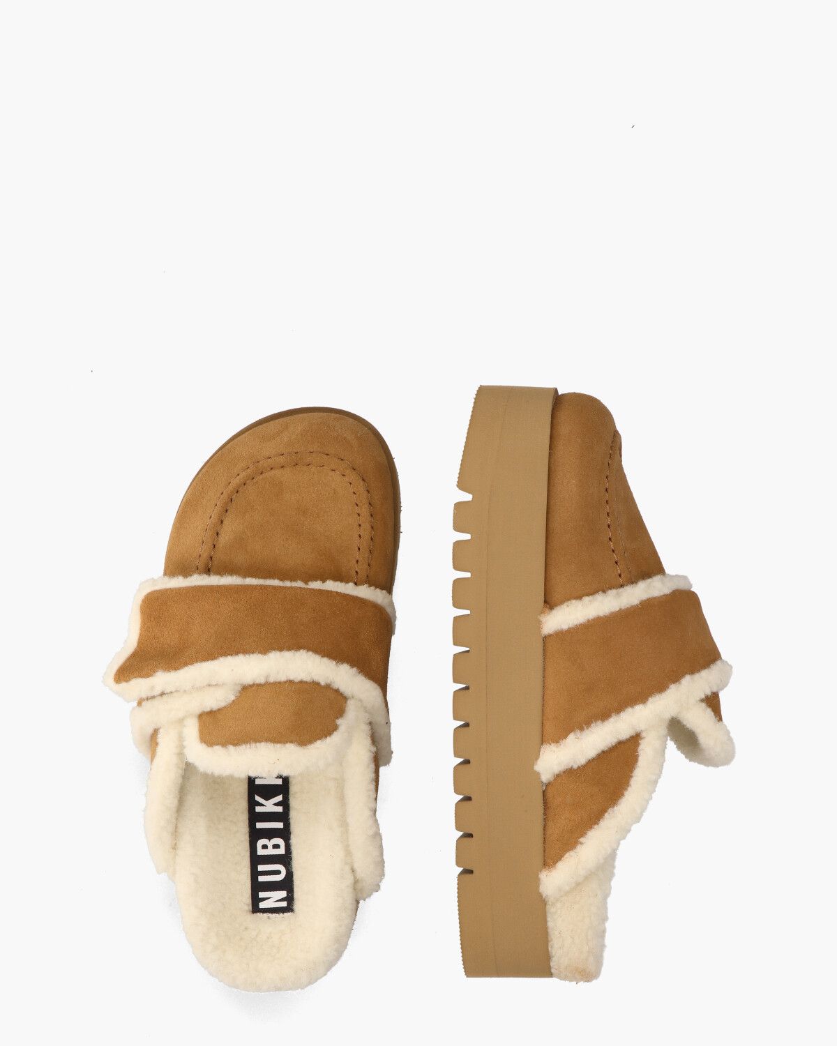Teddy Chunky Fur Cognac Damesslippers