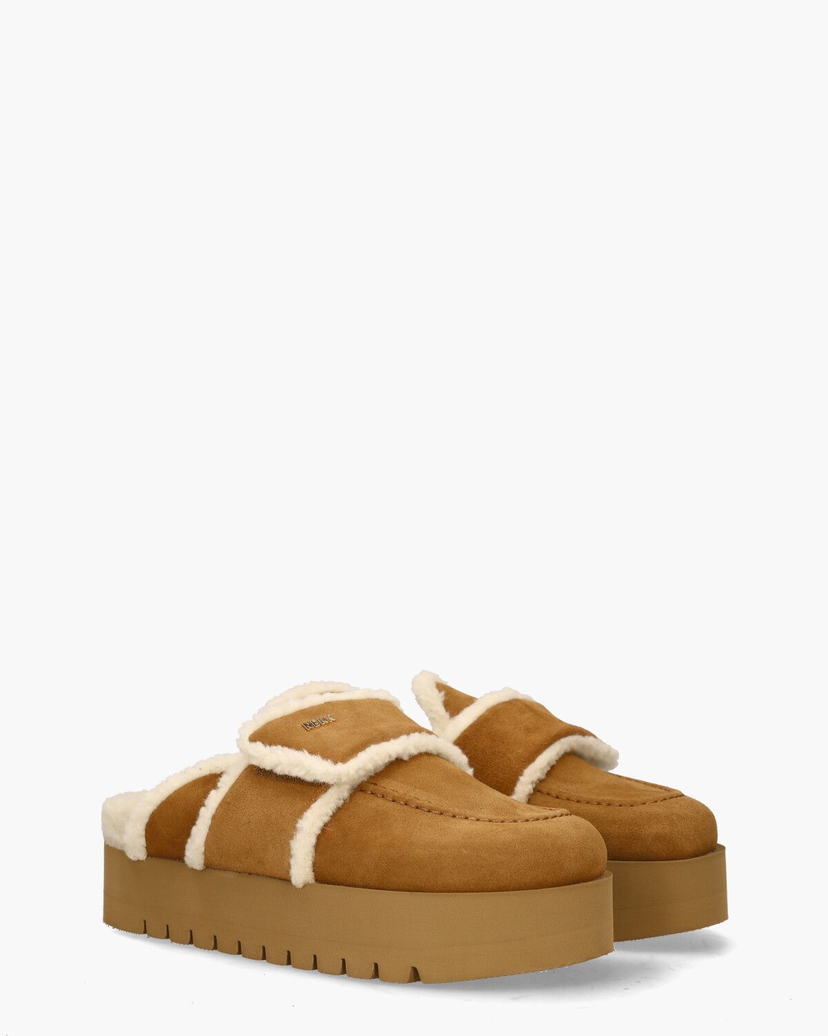 Teddy Chunky Fur Cognac Damesslippers