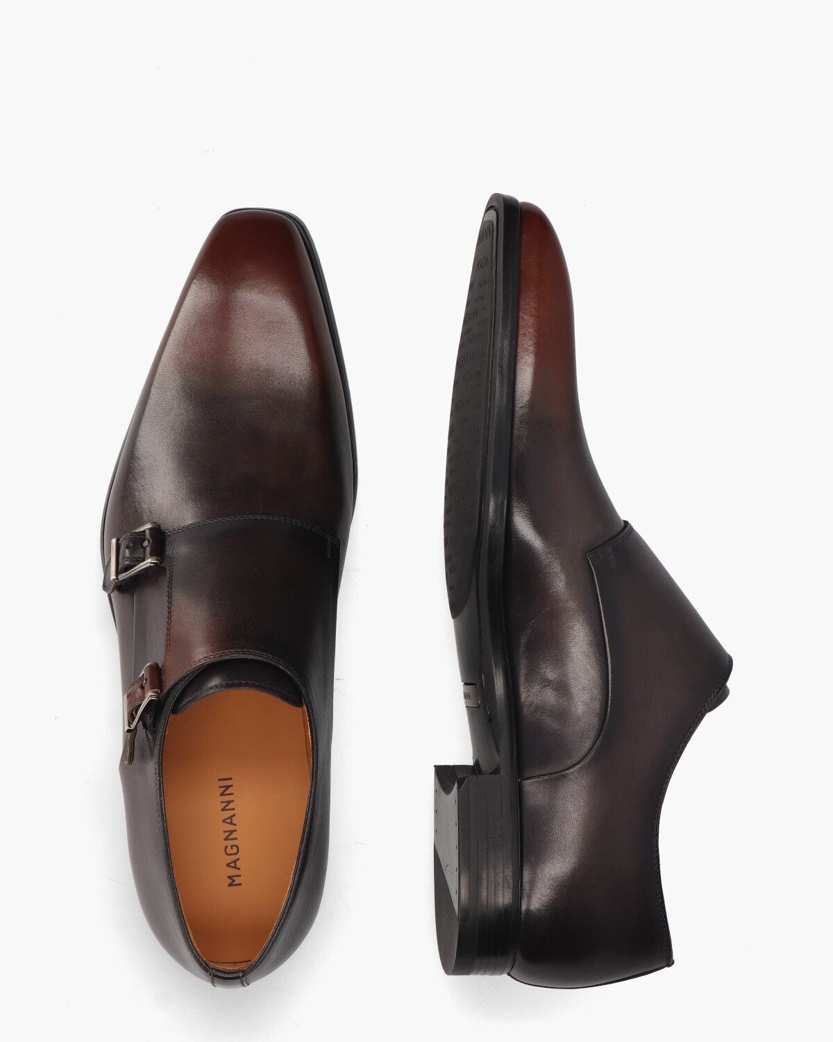 23037 Bruin/Grijs Heren Gespschoenen