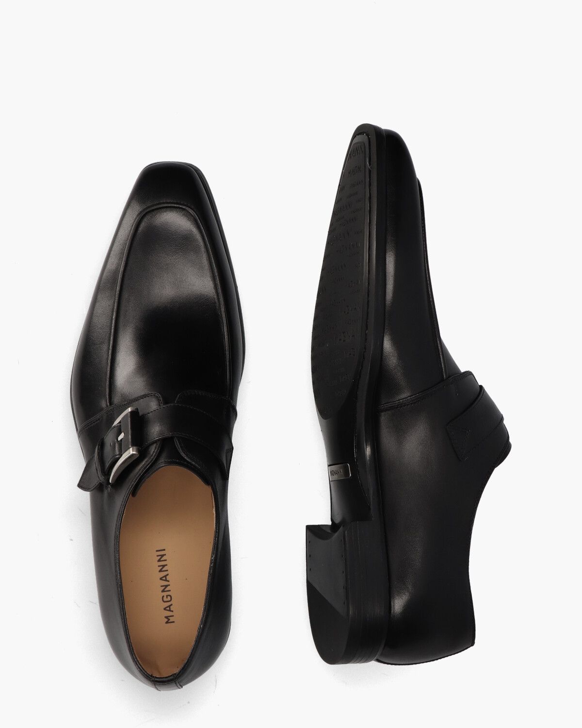 23773 Zwart Heren Gespschoenen
