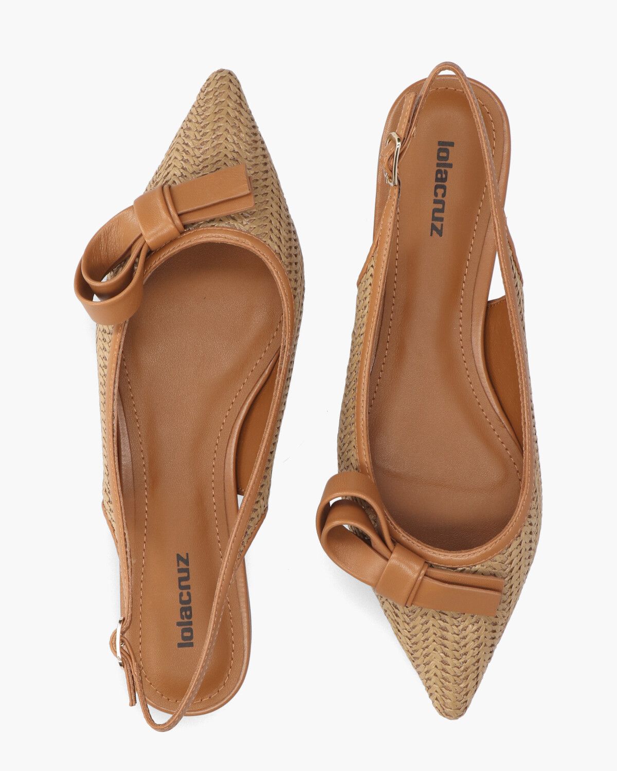 Linda Lichtbruin/Cognac Dames Slingbackballerina's 