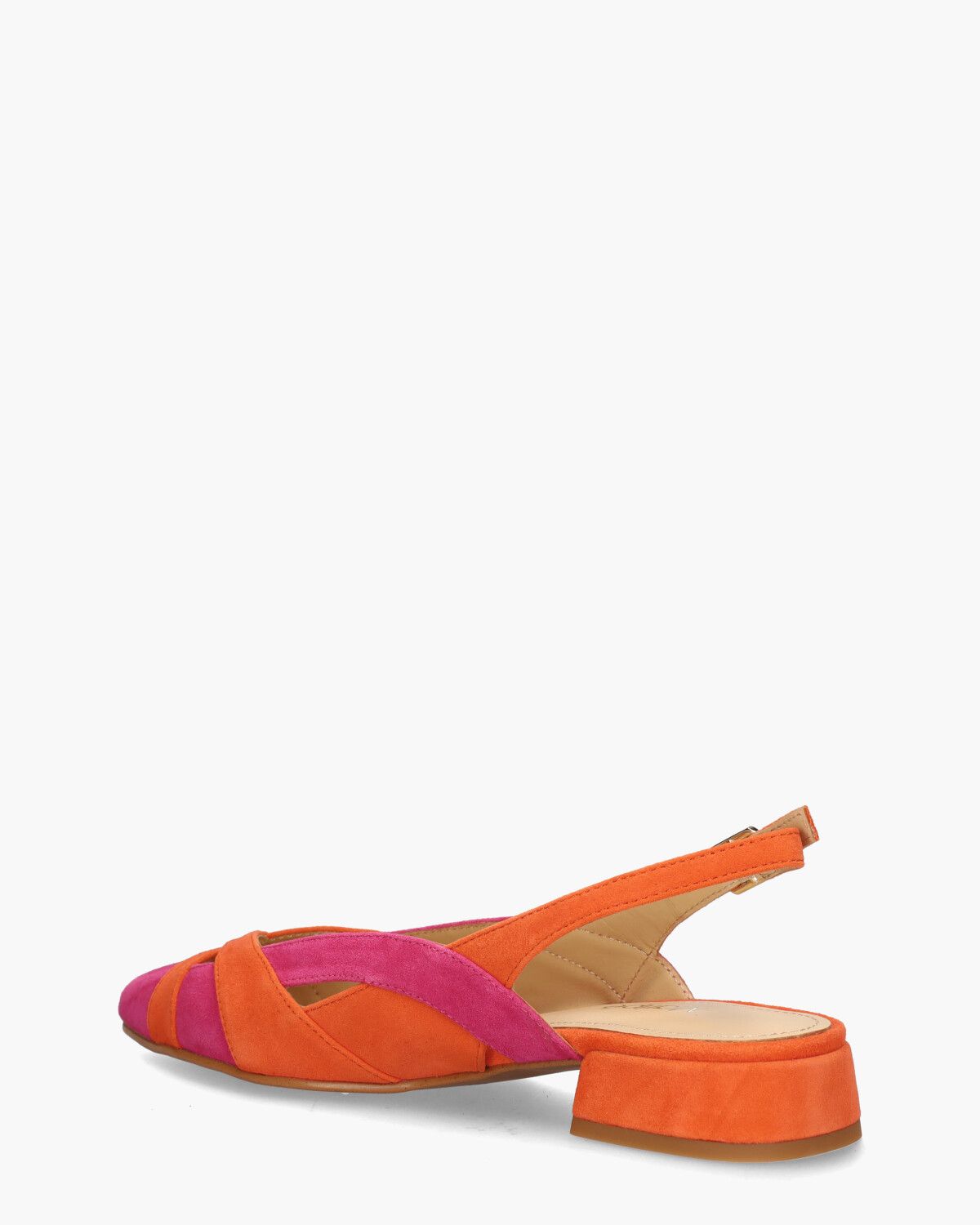 Anouk-Ma Oranje/Roze Dames Slingbackpumps