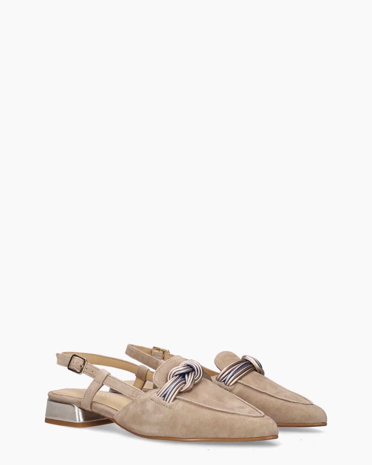 Melita-Ma Beige Dames Slingbackpumps