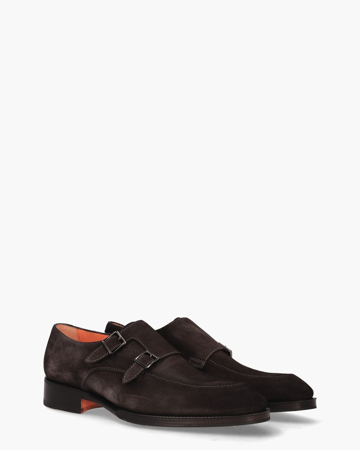 18096 Donkerbruin Heren Gespschoenen