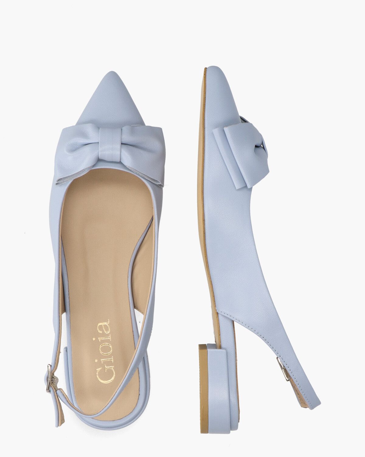 Walijne Lichtblauw Dames Slingbackpumps