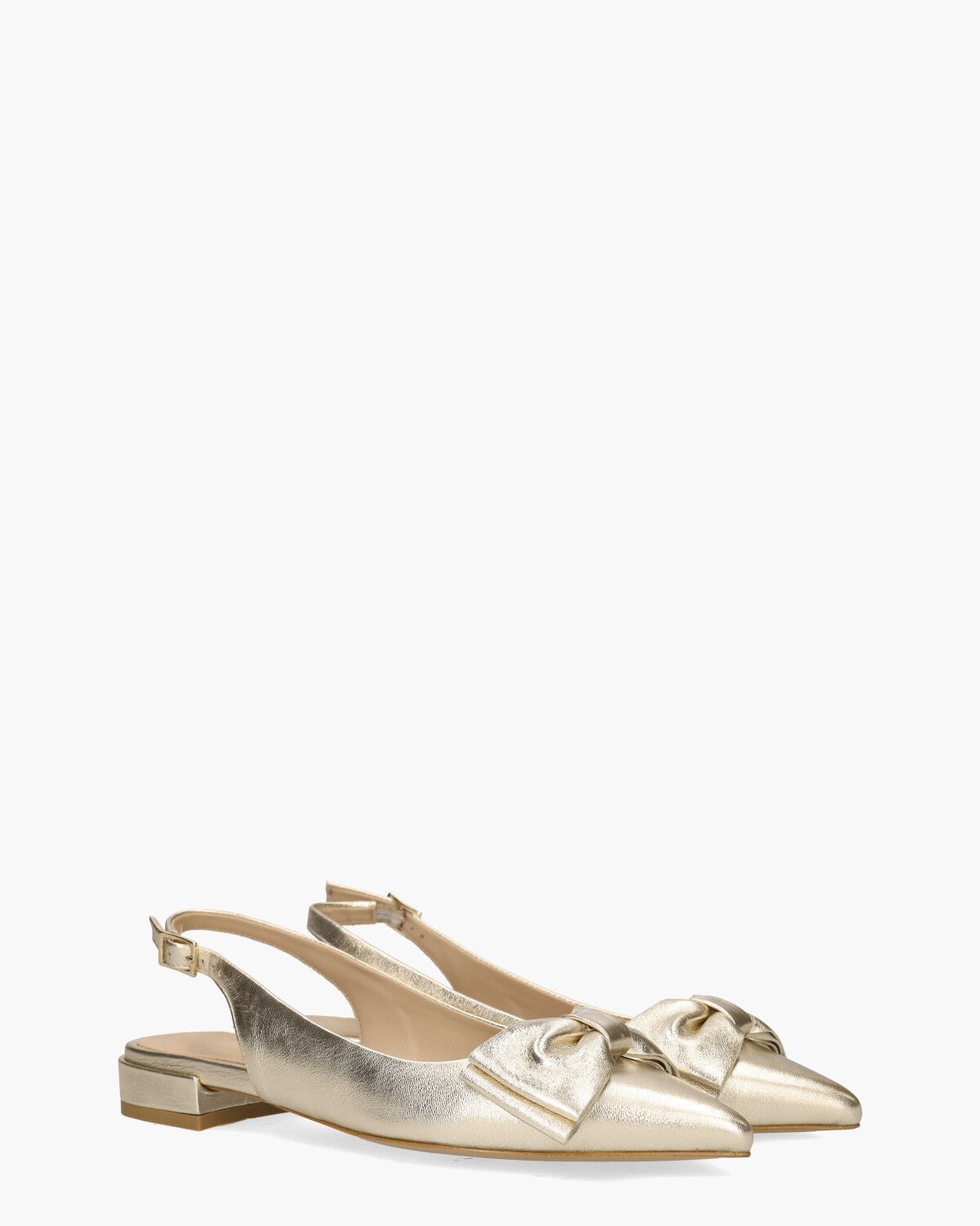 Walijne Goud Dames Slingbackpumps