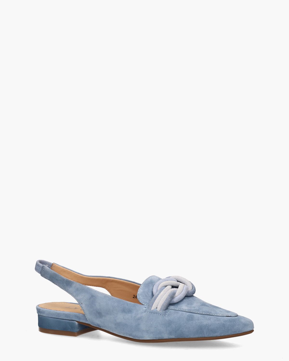 Teunice Lichtblauw Dames Slingbackloafers