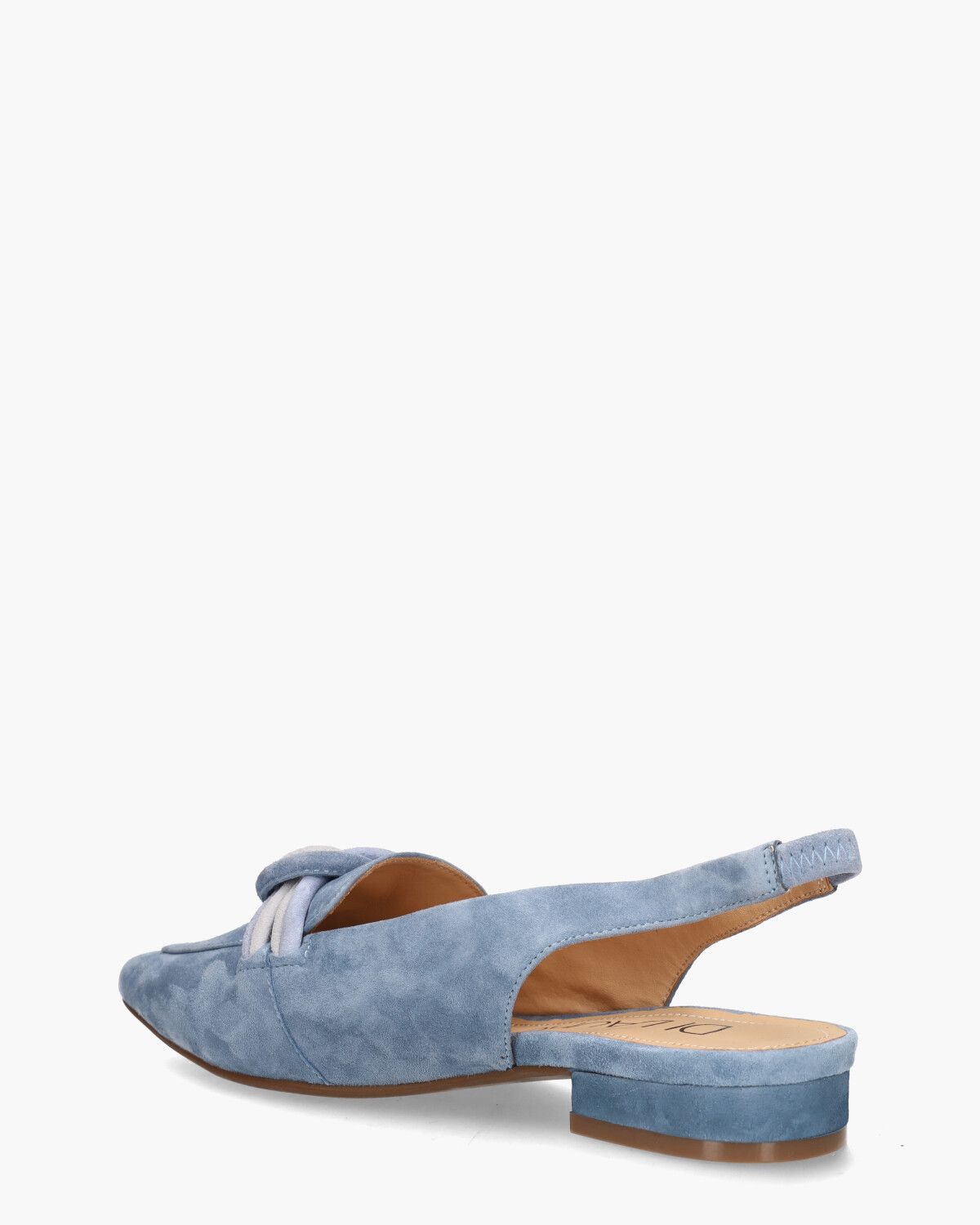 Teunice Lichtblauw Dames Slingbackloafers