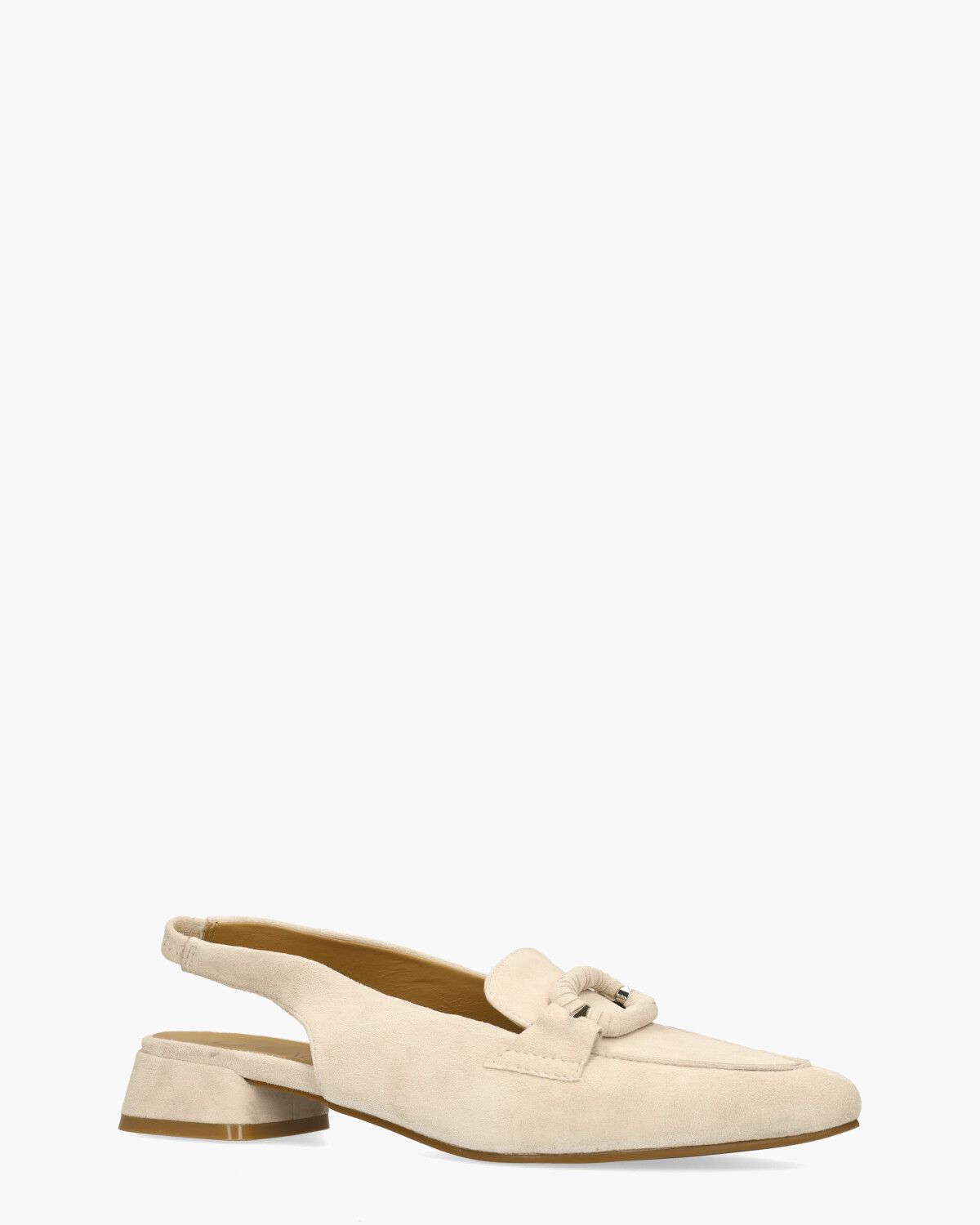 Wasima Off-White Dames Slingbackloafers