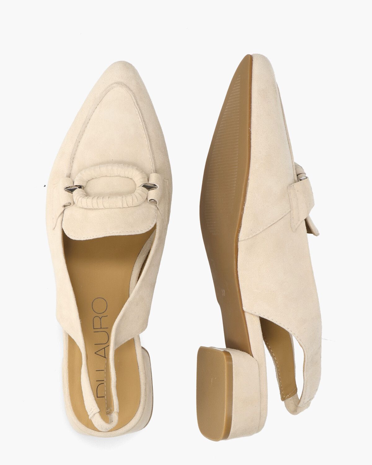 Wasima Off-White Dames Slingbackloafers