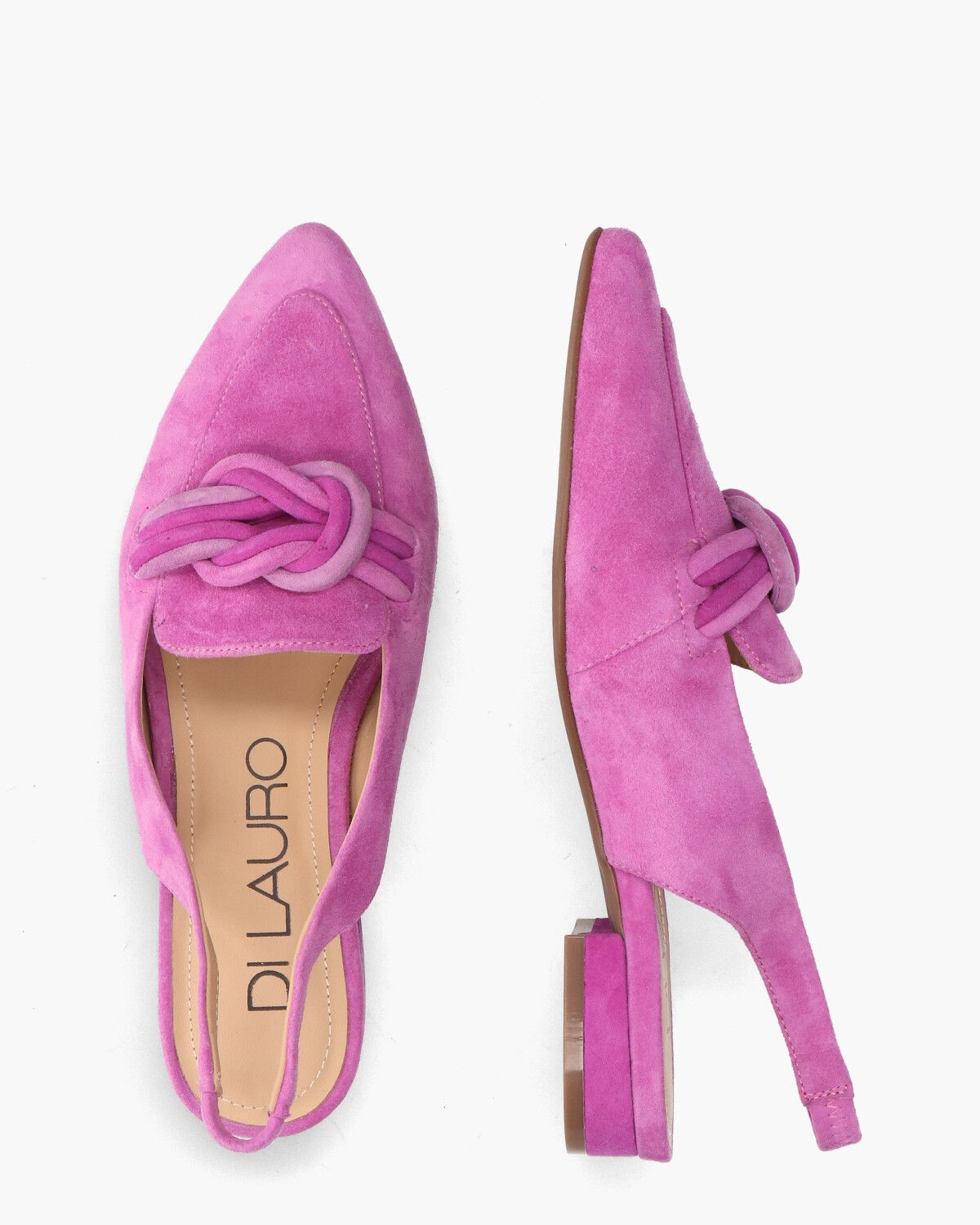 Teunice Roze Dames Slingbackloafers