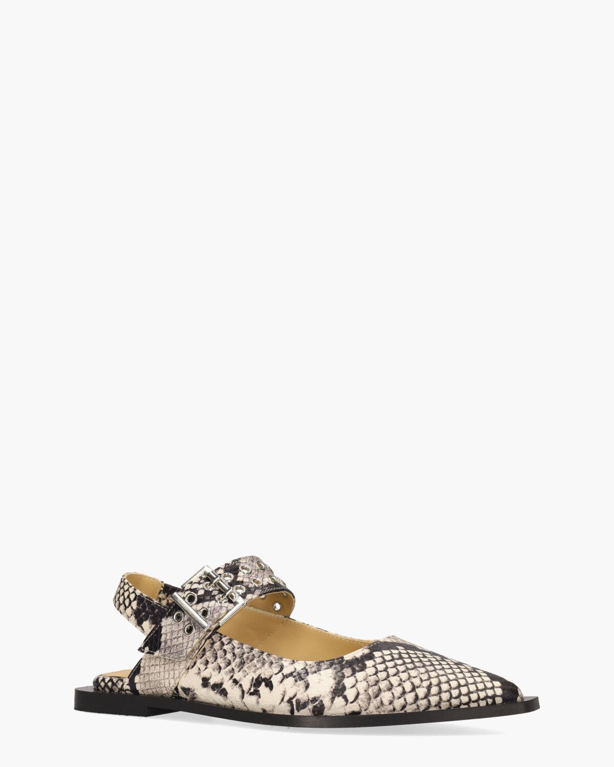 Lella Beige/Zwart Damessandalen