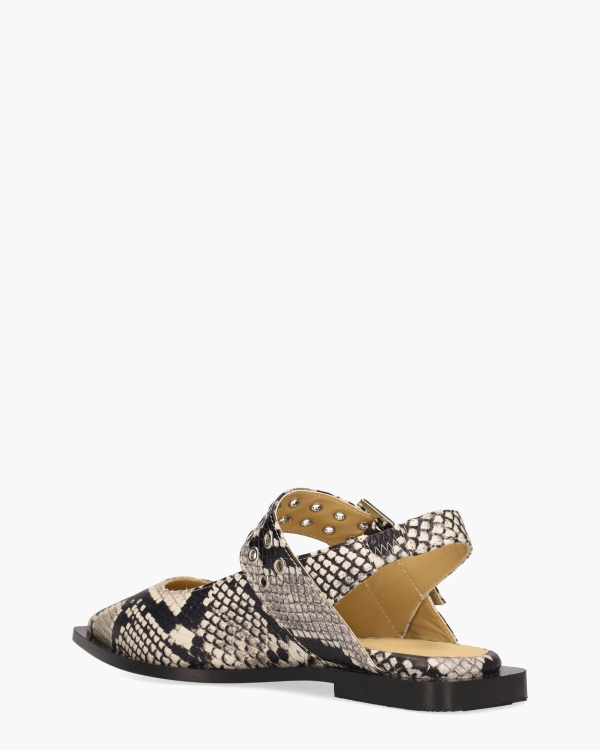 Lella Beige/Zwart Damessandalen