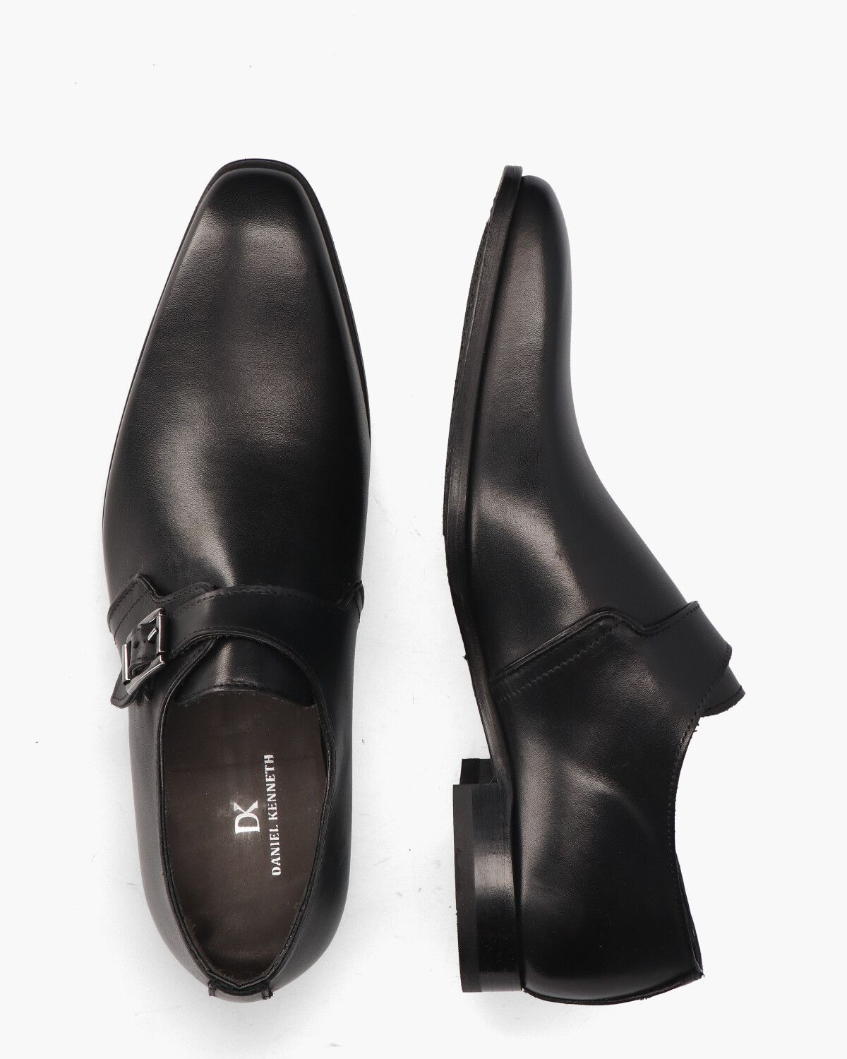 4606 Zwart Heren Gespschoenen