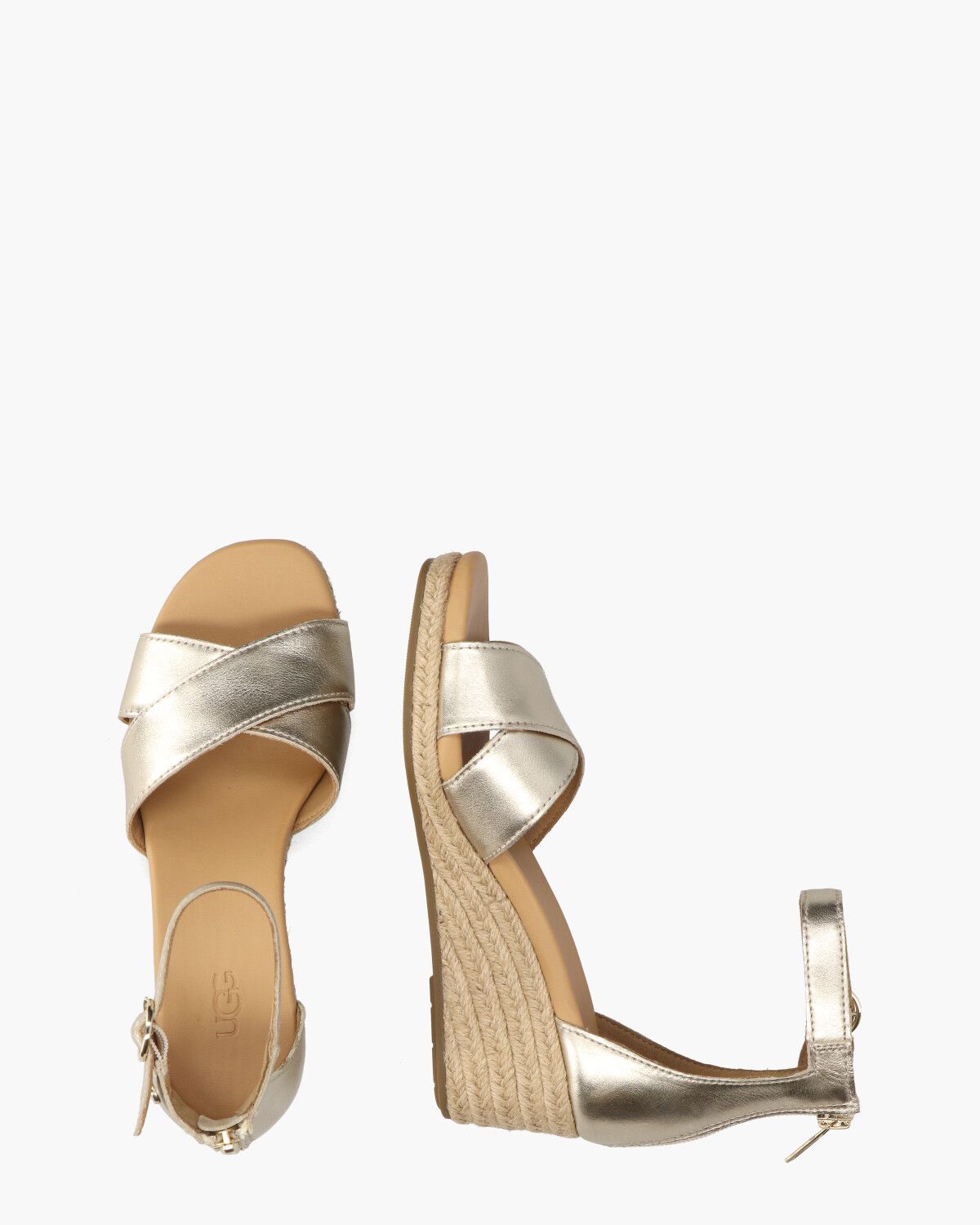 Eugenia Sandal Pale Gold Metallic Damessandalen