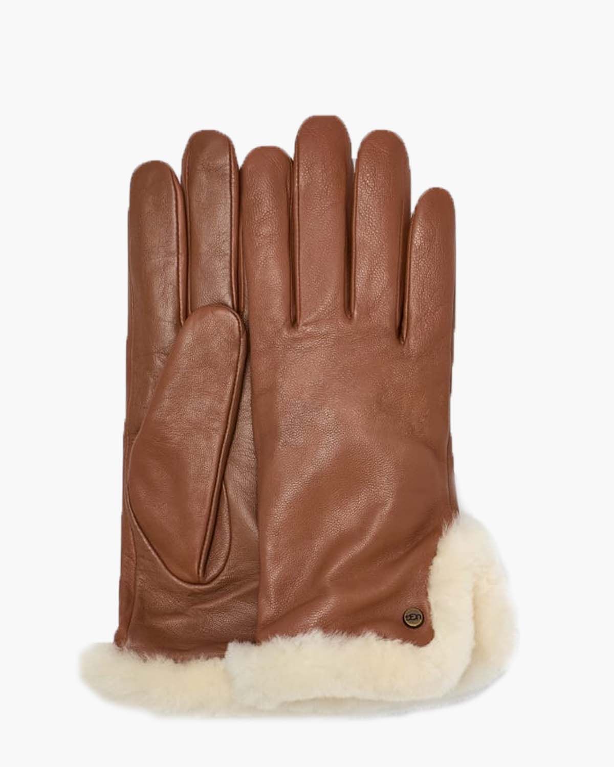 Leather Sheepskin Vent Glove Chestnut Dameshandschoenen
