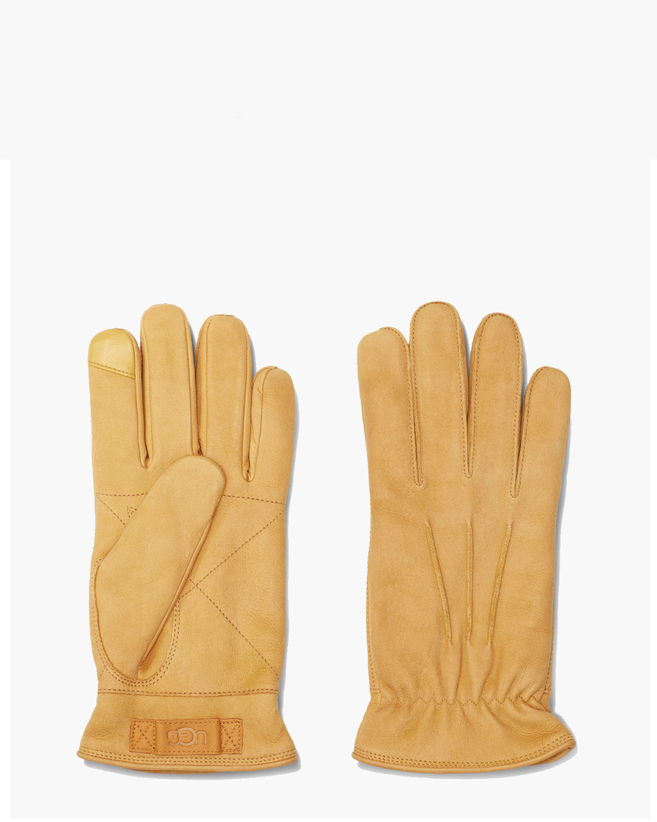 3 Point Leather Glove Chestnut Herenhandschoenen