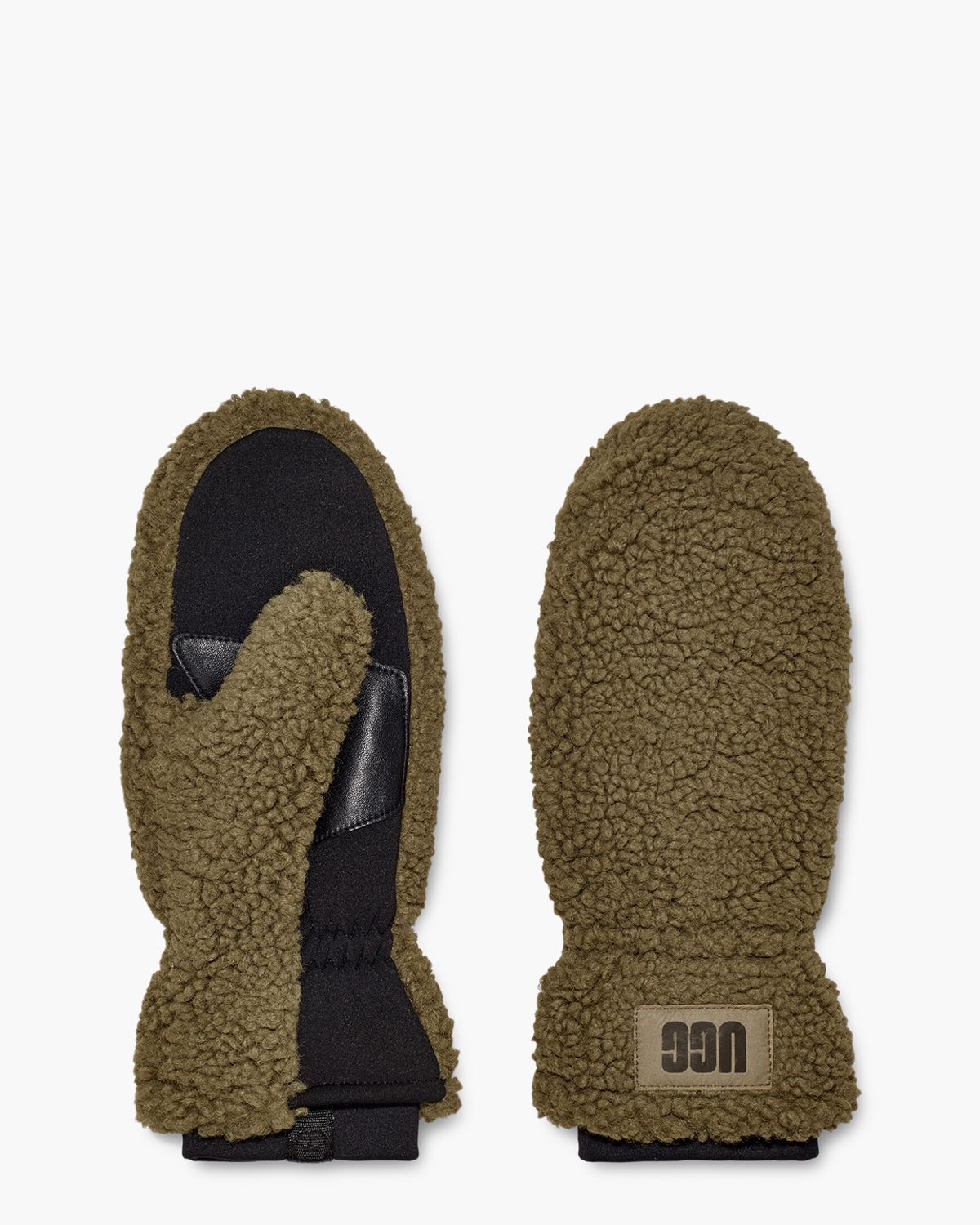Sherpa Logo Mitten Groen Dameshandschoenen
