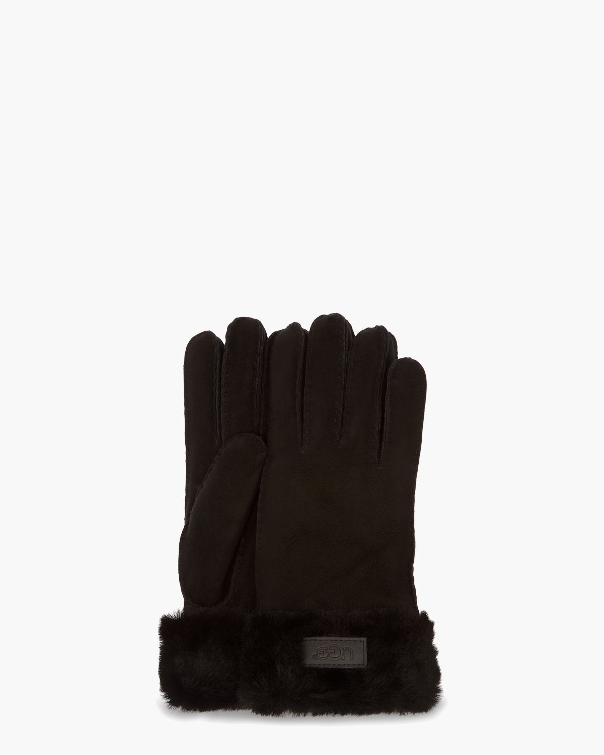 Turn Cuff Glove Zwart Dameshandschoenen