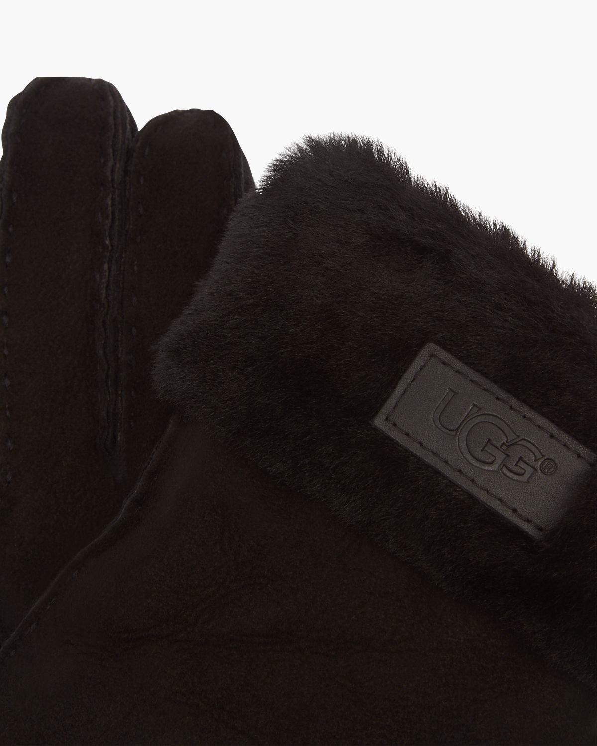 Turn Cuff Glove Zwart Dameshandschoenen