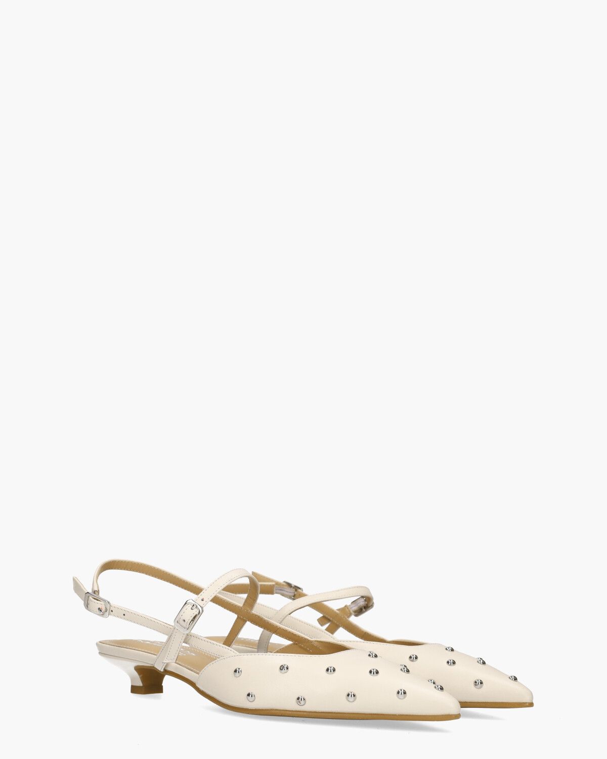 25E032 Off-White Dames Slingbackpumps