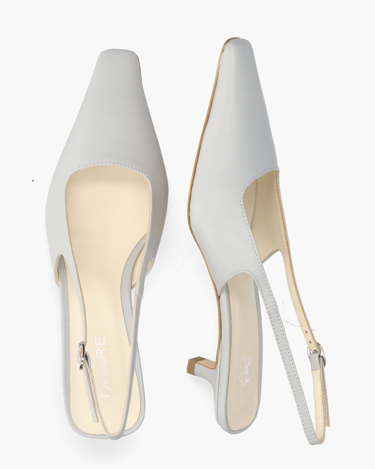 Anna Lichtgrijs Dames Slingbackpumps