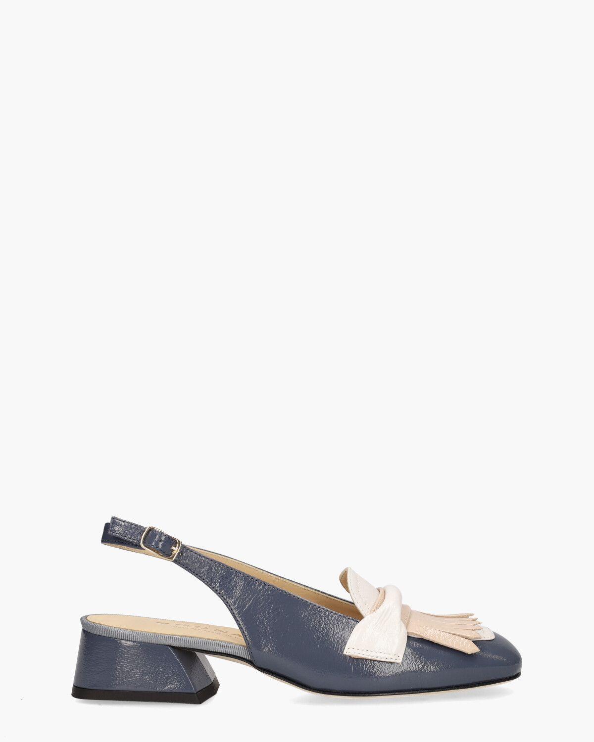 32281 Blauw Dames Slingbackloafers